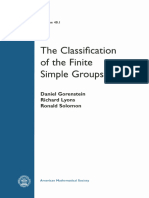 (40, No 1) (Mathematical Surveys and Monographs, 40, No 1) Daniel Gorenstein, Richard Lyons, Ronald Solomon - The Classification of The Finite Simple Groups-Amer Mathematical Society (1994)