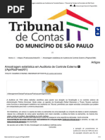 Amostragem Estatística em Auditoria de Controle Externo - Tribunal de Contas Do Município de São Paulo