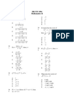 Mathematics 1984 Paper 2