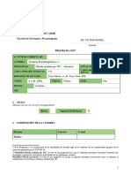 USAL - Programa Técnicas Psicoterapéuticas 1 - 2023