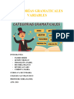 Categorías Gramaticales Variables