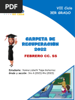 Carpeta de Recuperacion C.S. Febrero - Yanina L. Taipe Gutierrez