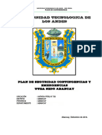 Plan de Contingencia - Utea Sede Abancay Base 2018