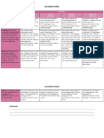 Assessment Rubric