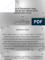 Synthesis of Nanoparticles Using Bacteria From The Dye Effluent and Its Antimicrobial Activity