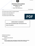 Environmental Systems and Societies Paper 1 SL