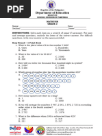 Grade 3 - MathCom - Questions