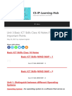 Csiplearninghub Com Unit 3 Basic Ict Skills Class 10 Notes It 402