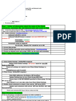 Checklist For Lab Exercises