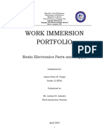 Work Immersion Portfolio by Tirago, James Peter M.