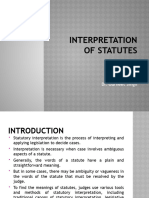 Interpretation of Statutes