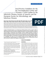 IDSA Uncomplicated Cystitis and Pyelonephritis Guidelines