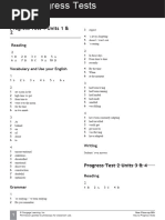 Ncu B2plus Progress Test Answer Key