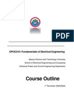 Fundamentals of Electrical Engineering Course Outline