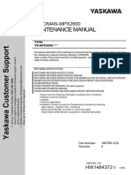 Motoman - Yaskawa - MPX2600 Robot - Maintenance Manuakl