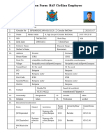 Application Form: BAF Civilian Employee