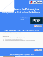 Acompanhamento Psicológico Hospitalar e Cuidados Paliativos