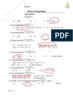 Theory of Equations Sheet-00