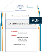 La Demande D'assurance