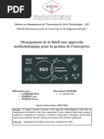 Rapport Final - Management de La R&D