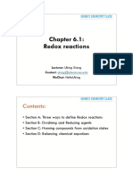 Chapter 6.1 Redox and Electrolysis