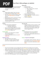 Seafall Cheat Sheet Base Game