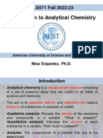 Introduction To Analtyical Chemistry