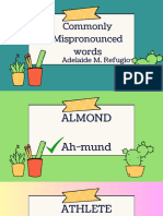 ADE - Mispronounce Words