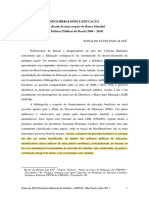 Neoliberalismo e Educação - Ronaldo Sávio Paes Alves