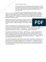 Literature Review Summary Matrix