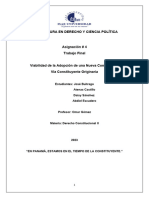 Asignacion 4 Trabajo Final Viabilidad de La Adopción de Una Nueva Constitución