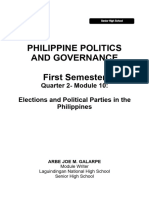 PPG12 - Q2 - Mod10 - Elections and Political Parties in The Philippines