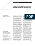 Intraoperataive Monitoring in Pediatric Neurosurgery