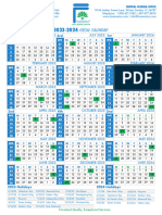 FCI Fiscal Calendar