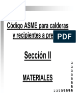 ASME Sección II Materiales