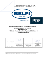 PRO-SSO-001 Instalaciones de Faenas Planta 300, Fase 2