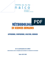 Butel Jean Michel Methodologie en Sciences Humaines - Pages 5 A 17