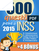 500 Questões Fechei A Prova - InSS (2015)