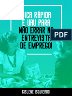 Dica Rápida e UAU para Não Errar Na Entrevista de Emprego