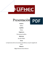 Trabajo Final de Psicoterapia Analitica