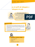 Elaboramos El Perfil Del Delegado o Delegada de Aula