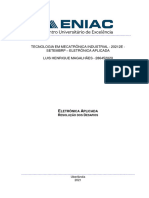 Portifólio Desafíos de Eletrônica Aplicada Assuntos 01,02 e 03