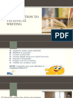 Introduction To Technical Writing