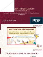 Boletín Informativo CONAPAE Del 11 Al 15 de Diciembre de 2023