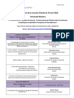 Journée D'études-Programme