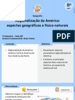 Regionalização Da América: Aspectos Geográficos e Físico-Naturais