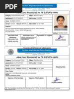 Shampa Ghosh Admit Card For 7th SLST (AT) - MAIN