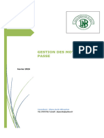 Gestion Mot de Passe LNB Provisoire