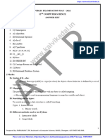 12 CS EM Public Answer Key May 2022