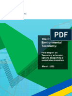 The Extended Environmental Taxonomy:: Final Report On Taxonomy Extension Options Supporting A Sustainable Transition